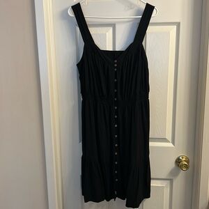 KNOX ROSE black button down dress